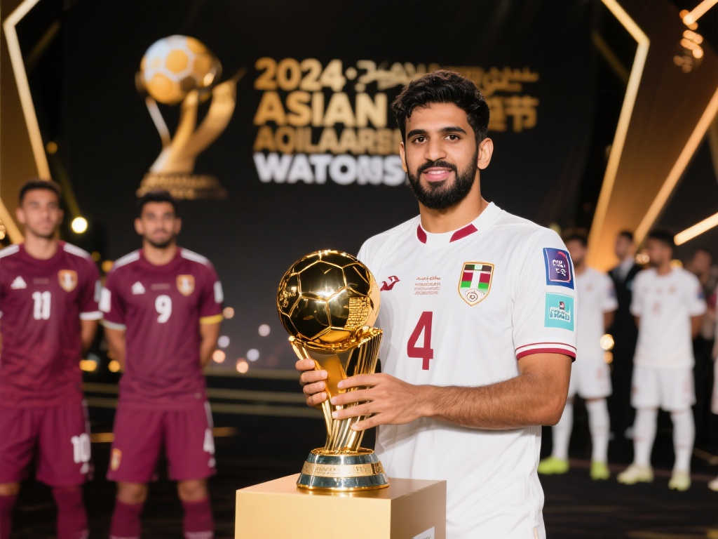 多哈颁奖盛典:阿菲夫荣膺2024亚洲金球奖 多哈颁奖盛典:阿菲夫荣膺2024亚洲金球奖